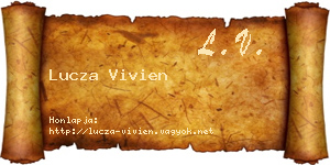 Lucza Vivien névjegykártya